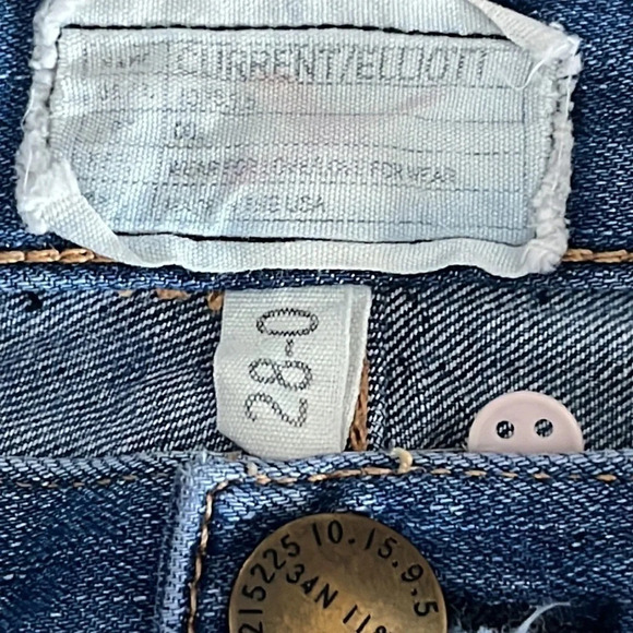 Current Elliott The Pony Boy Cropped Relaxed Fit Boyfriend Jean - Size 28 - Picture 5 of 7